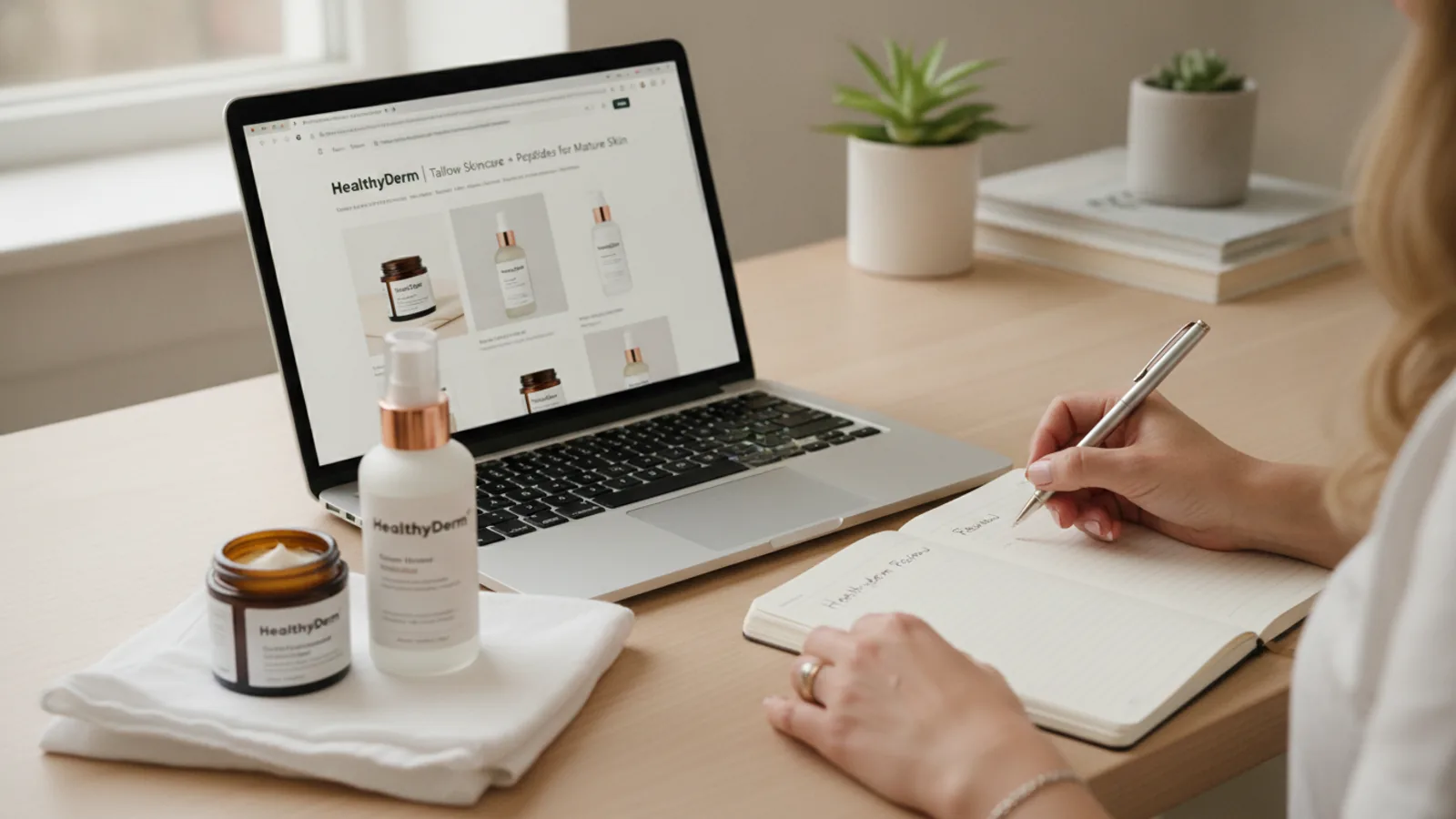 Healthyderm buying advice scene
